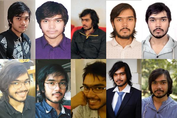 Figure 1: A collage of mugshots, shuffled and not ordered by date